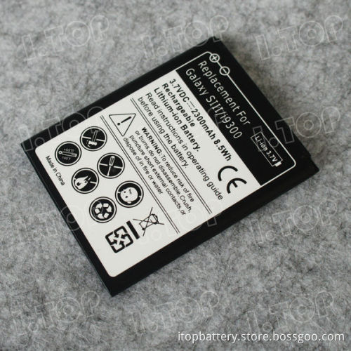 2300mAh Best Battery For Samsung Galaxy S3 i9300 Cellphone Battery NFC, Factory Supply